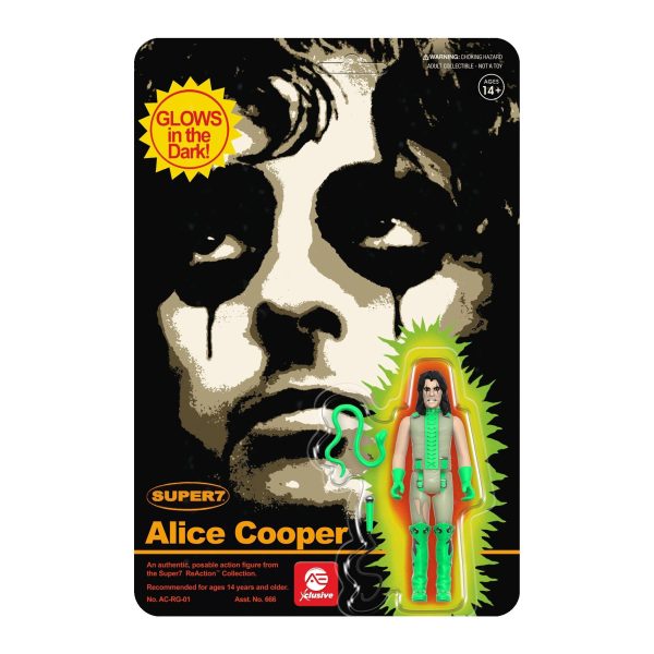 Alice Cooper ReAction Figure - Alice Cooper (Glow) on Sale