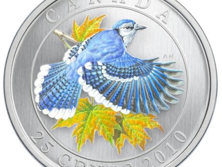 2010 25-cent Birds of Canada - Blue Jay on Sale