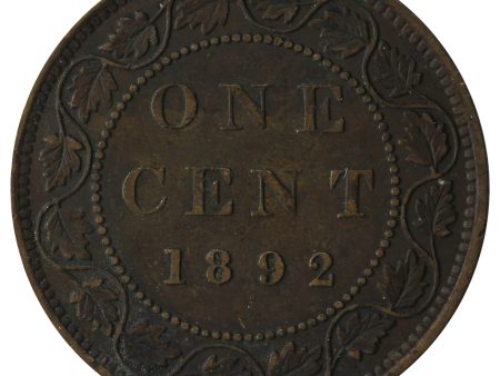 1892 Obv. 3 Canada 1-cent VF-EF (VF-30) Hot on Sale