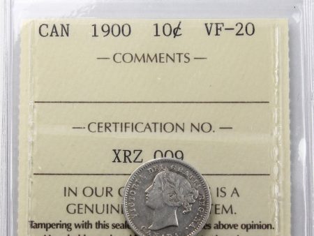 1900 Canada 10-cents ICCS Certified VF-20 Online Hot Sale