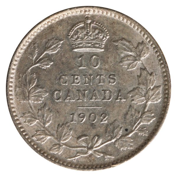 1902 Canada 10-cents ICCS Certified EF-40 Supply