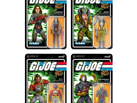 G.I. Joe ReAction Figures Wave 6 - Python Patrol (Set of 4) For Sale