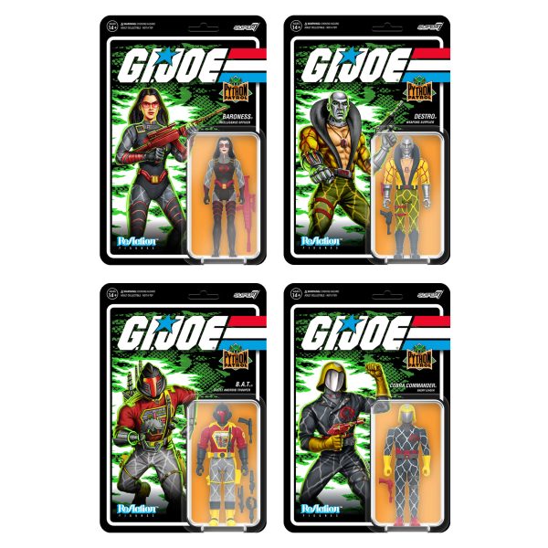 G.I. Joe ReAction Figures Wave 6 - Python Patrol (Set of 4) For Sale