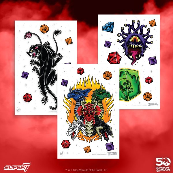 Dungeons and Dragons - XL Temporary Tattoos Set Online