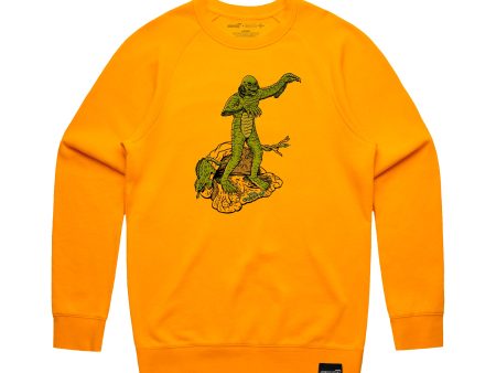 Creature Model Kit Crewneck Fleece Sweatshirt Hot on Sale