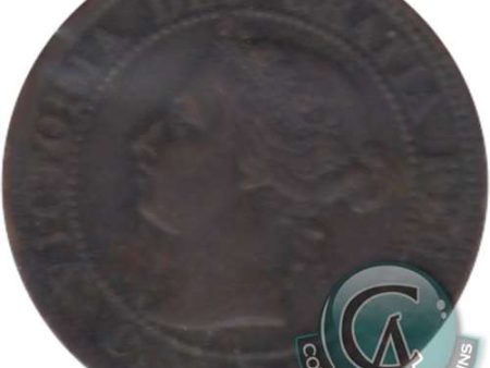 1892 Obv. 4 Canada 1-cent Very Fine (VF-20) For Cheap