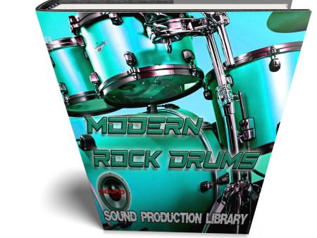 Modern ROCK Drums - Large Real WAVe Samples loops studio Library Online Sale