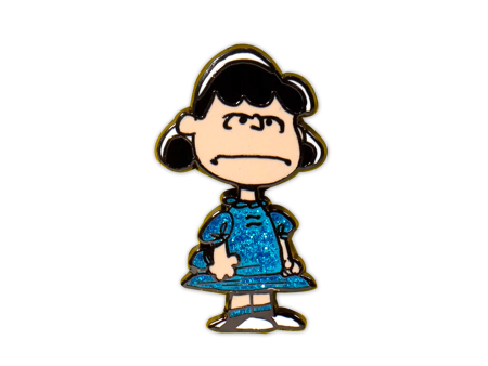 Peanuts Enamel Pin - Angry Glitter Lucy Cheap