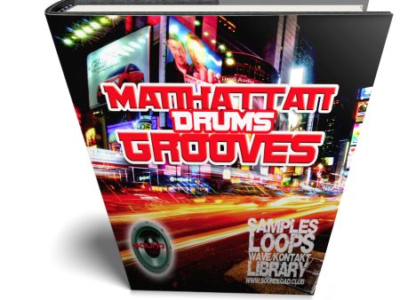 Manhattan Drums Grooves - Large Original WAVE Samples Loops Studio Library For Sale