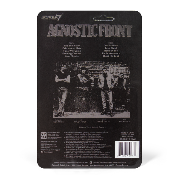 Agnostic Front ReAction Figure - Persistence Tour 2020 (Black) Online now