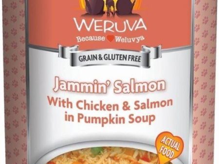 Weruva Jammin’ Salmon with Chicken & Salmon in Pumpkin Soup Dog Food (5.5-oz, single can) on Sale